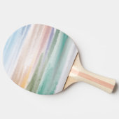 砂のビーチ海波サンセット抽象芸術水色 卓球ラケット (横)