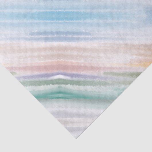 砂のビーチ海波サンセット抽象芸術水色 薄葉紙 (詳細)