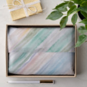 砂のビーチ海波サンセット抽象芸術水色 薄葉紙 (ギフト)