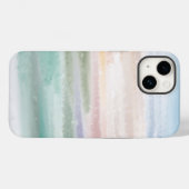 砂のビーチ海波サンセット抽象芸術水色 Case-Mate iPhoneケース (裏面 (横))