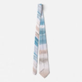 砂のビーチ海波抽象芸術水色 ネクタイ (裏面)