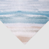 砂のビーチ海波抽象芸術水色 薄葉紙 (詳細)