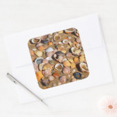 砂のビーチ |アンダルシア,スペイン スクエアシール (封筒)