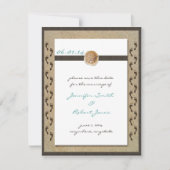 砂のフットプリント日付を保存 セーブザデート (正面)