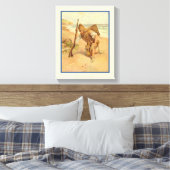 砂のフットプリント2 キャンバスプリント (インサイチュ (寝室))