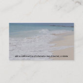 砂のブライダルのコンサルタントのハート 名刺 (裏面)