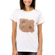 砂のペット及び足跡