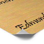 砂のポスターの足跡 ポスター (角)