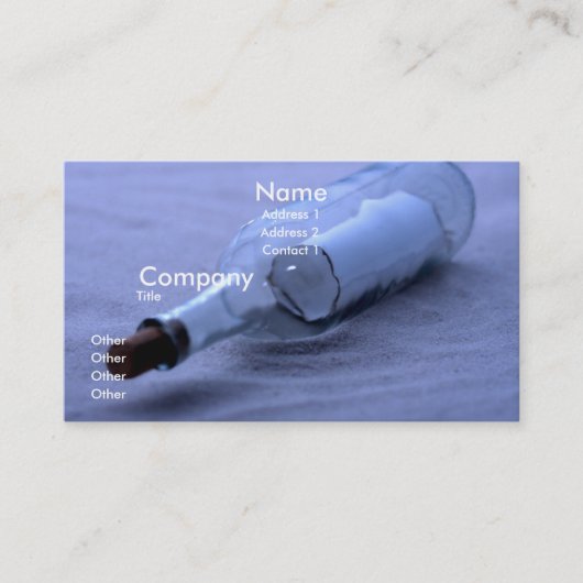 砂のメッセージ 名刺 (正面)