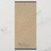 砂のメニュー結婚の足跡 メニュー (裏面)