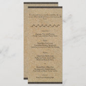 砂のメニュー結婚の足跡 メニュー (正面/裏面)