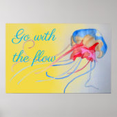 砂の上に流れ引用文クラゲと行く ポスター (正面)