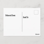 砂の上に貝殻を置く ポストカード (裏面)