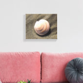 砂の上のシーシェル キャンバスプリント (インサイチュ (リビング))