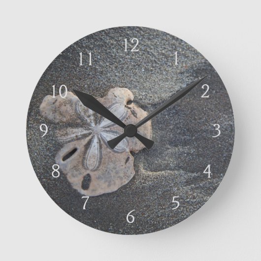 砂の上のドル ラウンド壁時計 (正面)