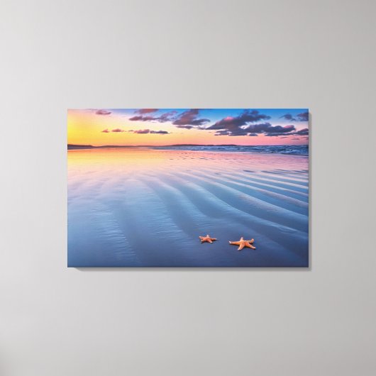 砂の上のヒトデ キャンバスプリント (正面)