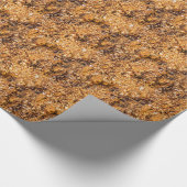 砂の上のビーチテクスチャの包装紙 ラッピングペーパー (角)