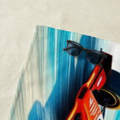 砂の上のレーシングカー名 ビーチタオル (インサイチュ)