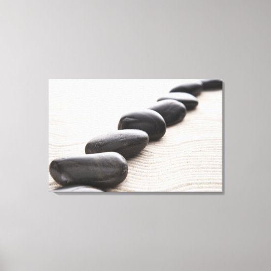 砂の上の岩 キャンバスプリント (正面)