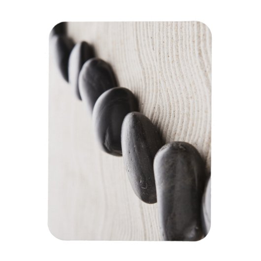 砂の上の岩 マグネット (縦)