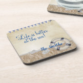 砂の上の救命具 コースター (左側)