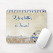 砂の上の救命具 マウスパッド (マウス)