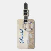 砂の上の救命具 ラゲッジタグ (正面縦)