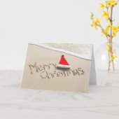 砂の上の聖降誕祭 カード (黄色い花)