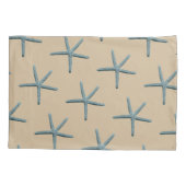 砂の上の青い指のヒトデ 枕カバー (裏面-左)