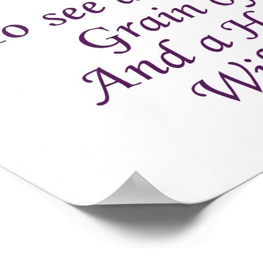 砂の中で世界を見る – 疑問に思引用文 ポスター (角)