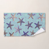 . .砂の中で魚を釣り上げる バスタオルセット (ハンドタオル)