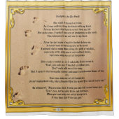 砂の中にカーテンの足跡をシャワーする  シャワーカーテン (正面)