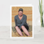 砂の中に足を持つ少女 カード (正面)