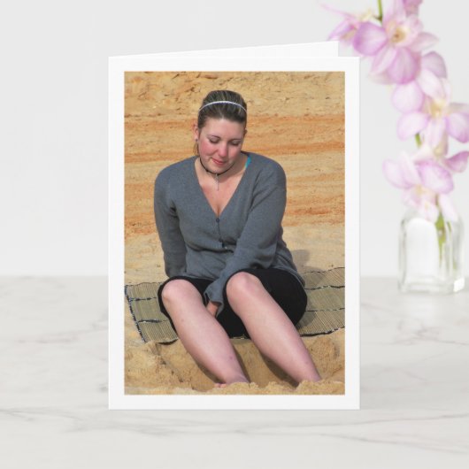 砂の中に足を持つ少女 カード (蘭)