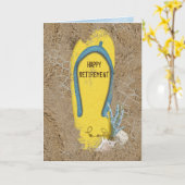 砂の中に隠れ家を出る カード (黄色い花)