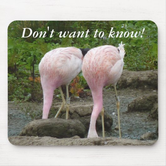 砂の中に頭を埋め込む! マウスパッド (正面)