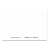 砂の中のクラムシェル テーブルナンバー (裏面)