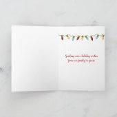 砂の中のクリスマスヒトデ カード (内部)