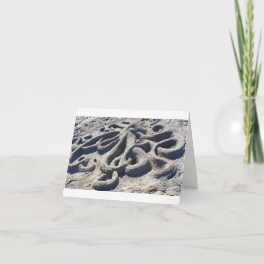 砂の中のタコ カード (正面)