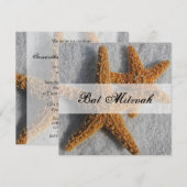 砂の中のヒトデのバット・ミツバの儀 招待状 (正面/裏面)