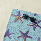 砂の中のヒトデ ビーチタオル (インサイチュ)