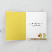 砂の中のリタイアフリップフロップ カード (内部)