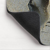 砂の中のワラビーの足跡 マウスパッド (コーナー)