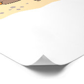 砂の中の可愛いカモノハシ ポスター (角)