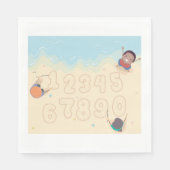 砂の中の数 スタンダードランチョンナプキン (正面)