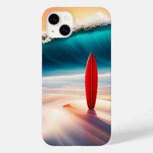 砂の中の直立サーフボード Case-Mate iPhone 14 PLUSケース