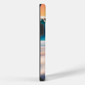 砂の中の直立サーフボード iPhoneケース (右側面)