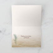 砂の中の考える足跡 カード (内部)