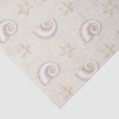 砂の中の貝殻のティッシュペーパー 薄葉紙 (詳細)