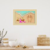 砂の中の足跡のセット ポスター (キッチン)